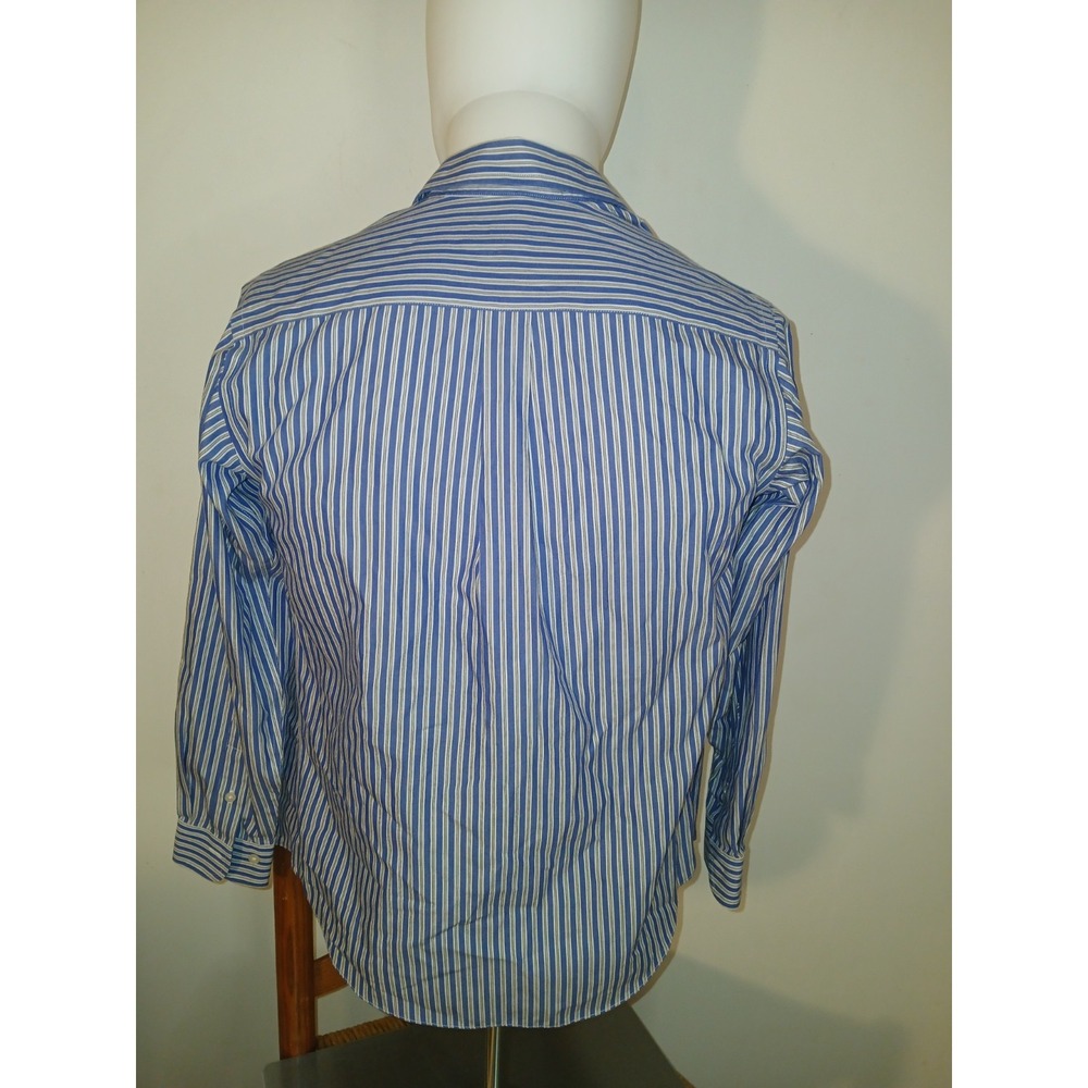 Brooks Brothers Women's Blouse Stripes Non-Iron Long Sleeves Cotton Size Medium - Picture 2 of 6